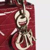 Túi Xách Mini Lady Dior Bag Cherry Red Patent Cannage Calfskin JTT031 2026