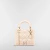 Túi Xách Đeo Chéo Mini Lady Dior Bag Sandstone Pink Cannage Lambskin JTT040 2026