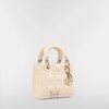 Túi Xách Đeo Chéo Mini Lady Dior Bag Sandstone Pink Cannage Lambskin JTT040 2026