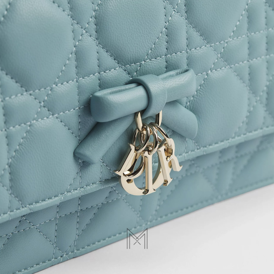 Túi Xách Đeo Chéo My Dior Mini Bag Tourmaline Blue Cannage Lambskin JJT161 2026 Túi Xách Đeo Chéo My Dior Mini Bag Tourmaline Blue Cannage Lambskin JJT161 2026