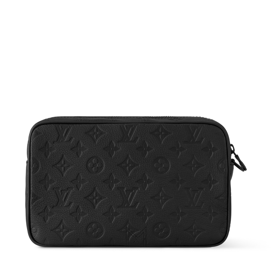 Túi Xách Cầm Tay LV Pochette Kasai Họa Tiết Monogram Shadow Đen Da Bê VLV116 2026 Túi Xách Cầm Tay LV Pochette Kasai Họa Tiết Monogram Shadow Đen Da Bê VLV116 2026