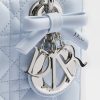 Túi Xách Đeo Chéo Small Lady Dior Bag with Strap Ice Blue Cannage Lambskin JTT115 2026 Túi Xách Đeo Chéo Small Lady Dior Bag with Strap Ice Blue Cannage Lambskin JTT115 2026