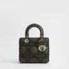 Túi Xách Đeo Chéo Small Lady Dior Bag with Strap Khaki Multicolor Cannage Tweed Embroidered with Sequins JTT116 2026 Túi Xách Đeo Chéo Small Lady Dior Bag with Strap Khaki Multicolor Cannage Tweed Embroidered with Sequins JTT116 2026