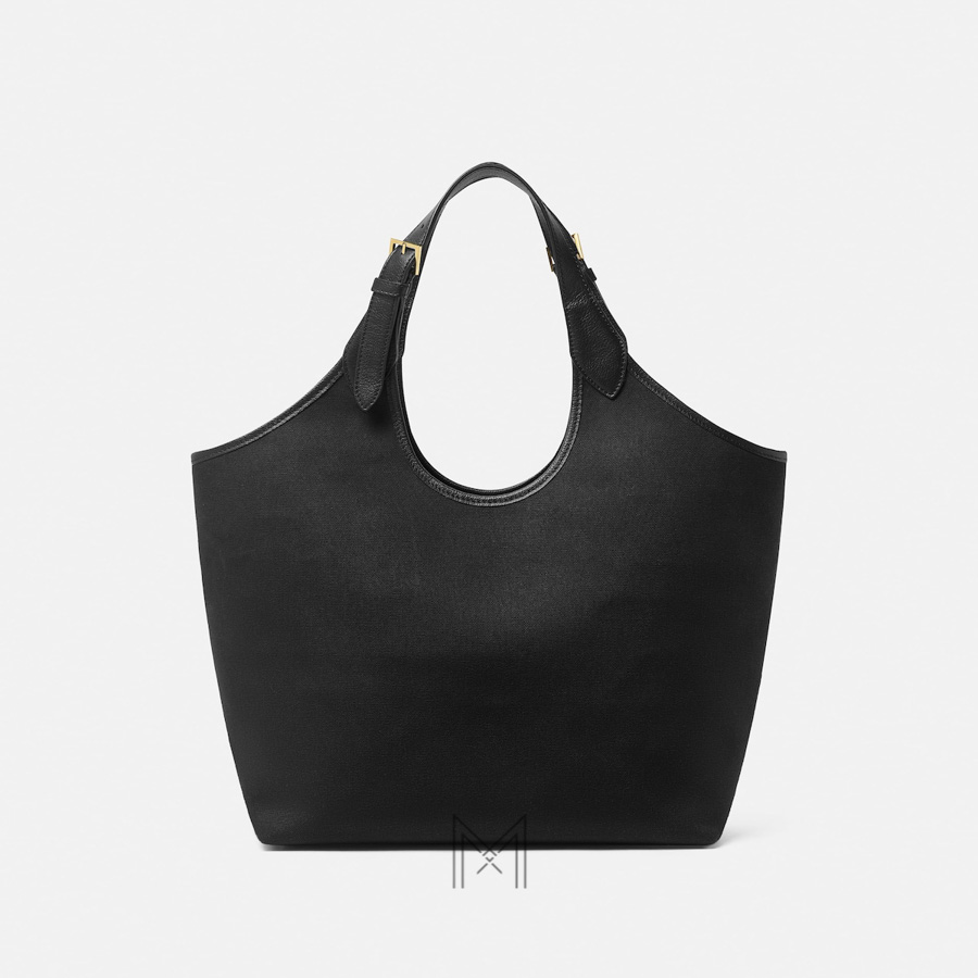 Túi Versace La Medusa màu đen canvas chính hãng MTV088 2026 Túi Versace La Medusa màu đen canvas chính hãng MTV088 2026