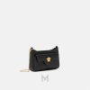 Túi đeo chéo Versace La Medusa màu đen da bê sần MTV034 2026