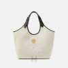 Túi xách Versace La Medusa canvas màu trắng kem chính hãng MTV085 2026
