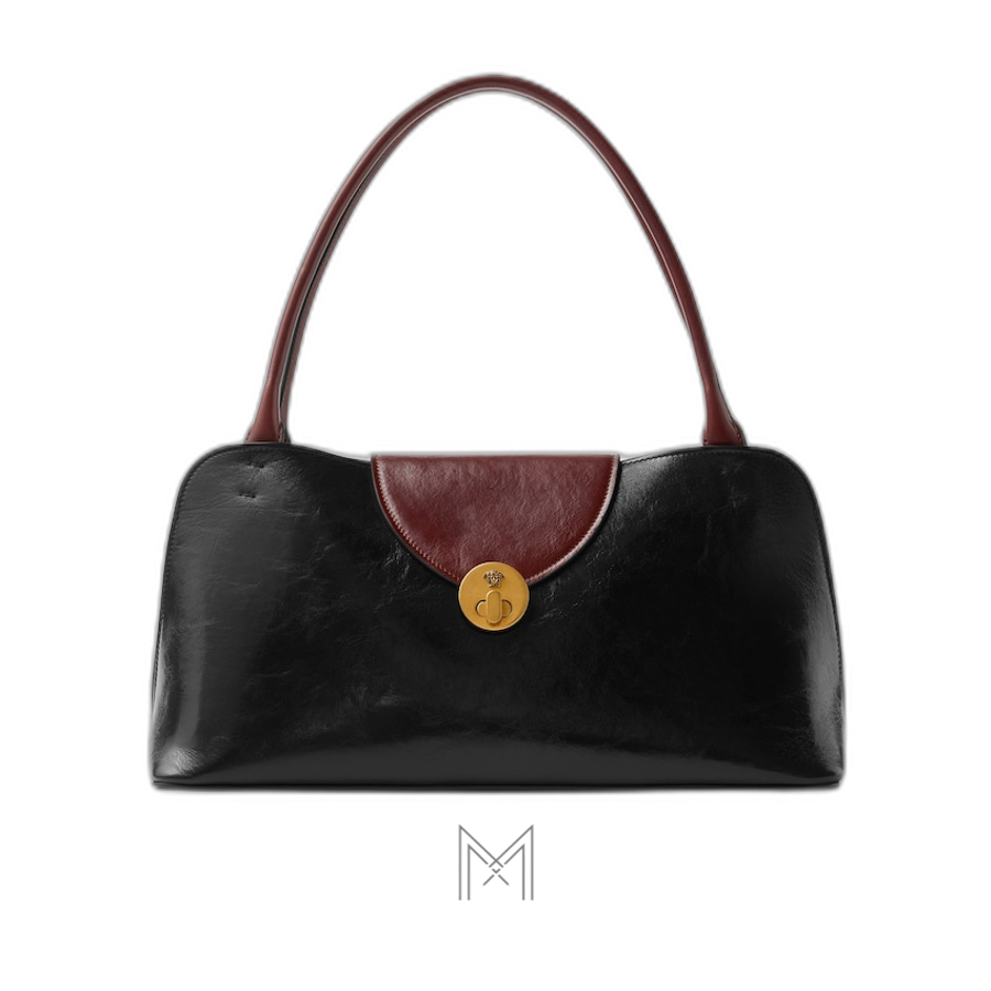 Túi xách da Versace Vivian East-West màu đen chính hãng MTV179 2026 Túi xách da Versace Vivian East-West màu đen chính hãng MTV179 2026