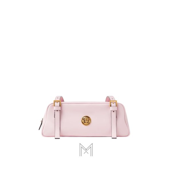 Túi xách Versace bowling Emblème Nappa màu hồng MTV228
