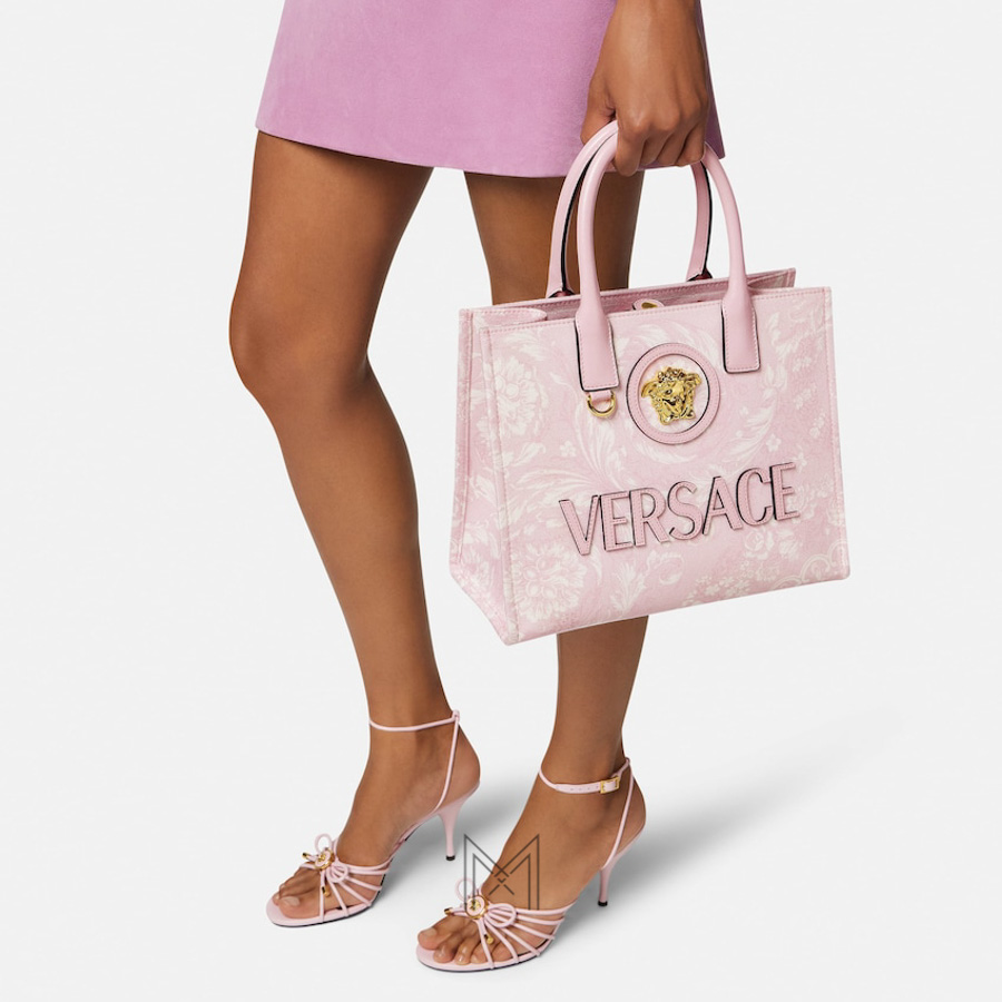Túi Versace hoạ tiết La Medusa màu hồng hoạ tiết MTV108 2026 Túi Versace hoạ tiết La Medusa màu hồng hoạ tiết MTV108 2026