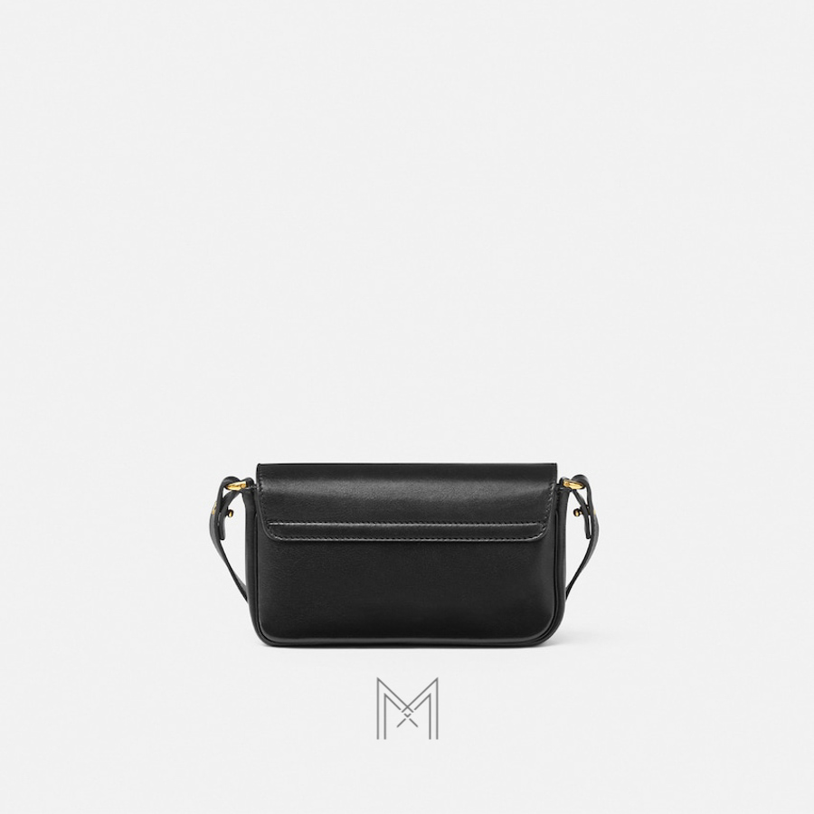 Túi đeo chéo mini Versace Tag Nappa màu đen authentic MTV022 2026 Túi đeo chéo mini Versace Tag Nappa màu đen authentic MTV022 2026