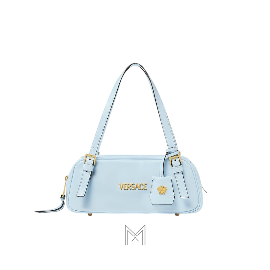 Túi xách Versace Bowling màu xanh da nappa chính hãng MTV215 2026 Túi xách Versace Bowling màu xanh da nappa chính hãng MTV215 2026