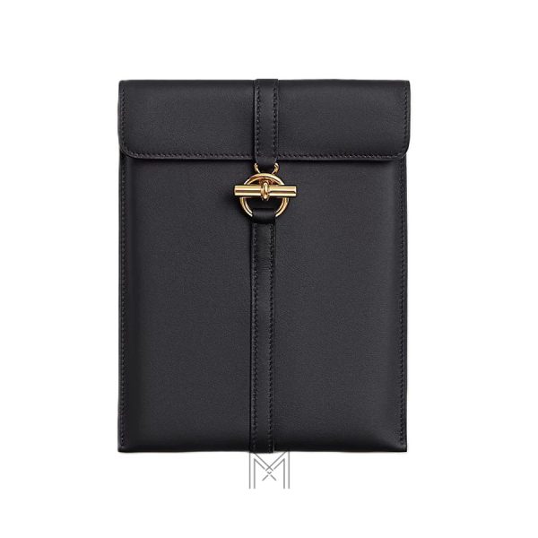 Túi Hermes Glenan To Go màu đen khoá vàng/ khoá bạc MTH009