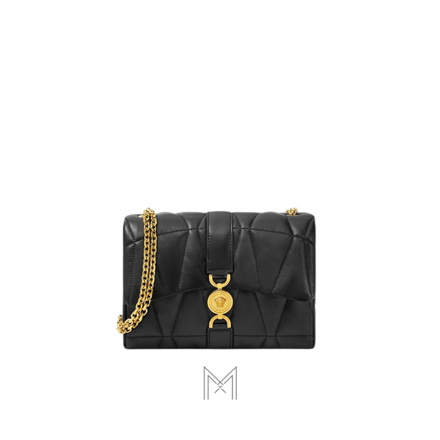 Túi đeo chéo Versace Kleio da Nappa màu đen authentic MTV065 2026 Túi đeo chéo Versace Kleio da Nappa màu đen authentic MTV065 2026