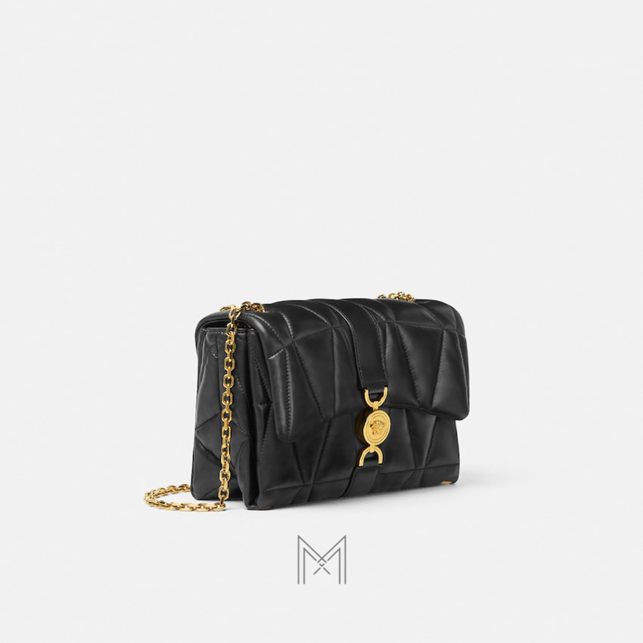 Túi đeo chéo Versace Kleio da Nappa màu đen authentic MTV065 2026 Túi đeo chéo Versace Kleio da Nappa màu đen authentic MTV065 2026