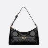Túi Xách Dior Miss Caro Hobo Mini Bag Black Macrocannage Lambskin JJT221 2026