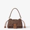 Túi xách Fendi Baguette màu nâu hoạ tiết FF chính hãng MHH072 2026