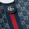 Túi xách tote Gucci Giglio màu xanh demin authentic MHTG188 2026