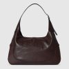 Túi đeo vai Gucci Jackie 1961 màu nâu đậm khóa bạc authentic MHTG158 2026