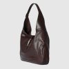 Túi đeo vai Gucci Jackie 1961 màu nâu đậm khóa bạc authentic MHTG158 2026