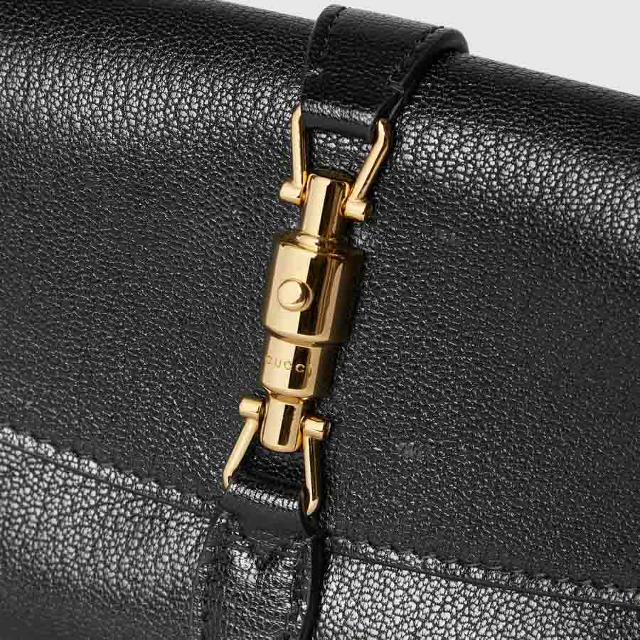 Túi kẹp nách Gucci Jackie màu đen khóa vàng chính hãng MHTG060 2026 Túi kẹp nách Gucci Jackie màu đen khóa vàng chính hãng MHTG060 2026