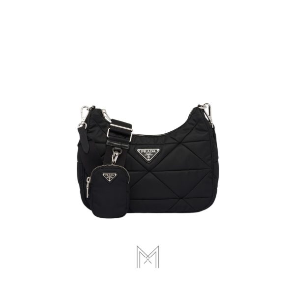 Túi xách đeo chéo Prada Padded màu đen chính hãng MHTP102