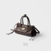 Túi xách Prada Bonnie small da màu nâu đậm chính hãng MHTP114 2026