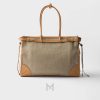 Túi xách Prada Bonnie Linen chính hãng màu nâu MHTP222 2026 Túi xách Prada Bonnie Linen chính hãng màu nâu MHTP222 2026