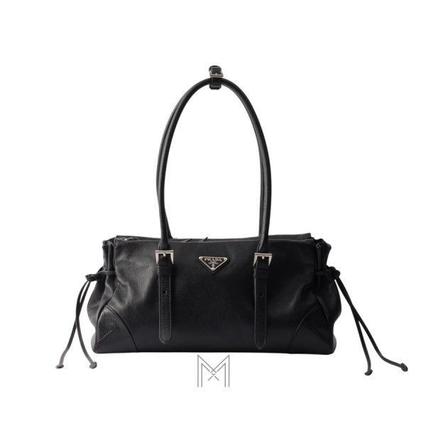 Túi xách Prada Bonnie chính hãng màu đen da sần MHTP175
