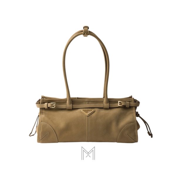 Túi xách Prada Bonnie Medium chính hãng màu nâu nhạt MHTP158