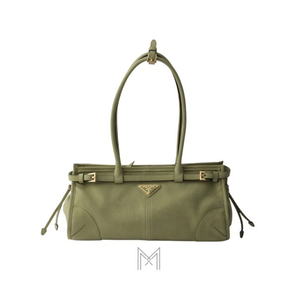 Túi xách Prada Bonnie Medium chính hãng màu xanh lá nhạt MHTP159