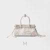Túi xách Prada Bonnie small linen màu trắng chính hãng MHTP107 2026