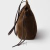 Túi xách Prada Carry màu nâu đất da lộn chính hãng MHTP146 2026 Túi xách Prada Carry màu nâu đất da lộn chính hãng MHTP146 2026