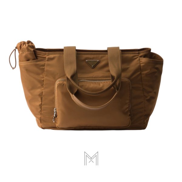 Túi xách Prada Baby màu nâu hổ phách chính hãng MHTP086