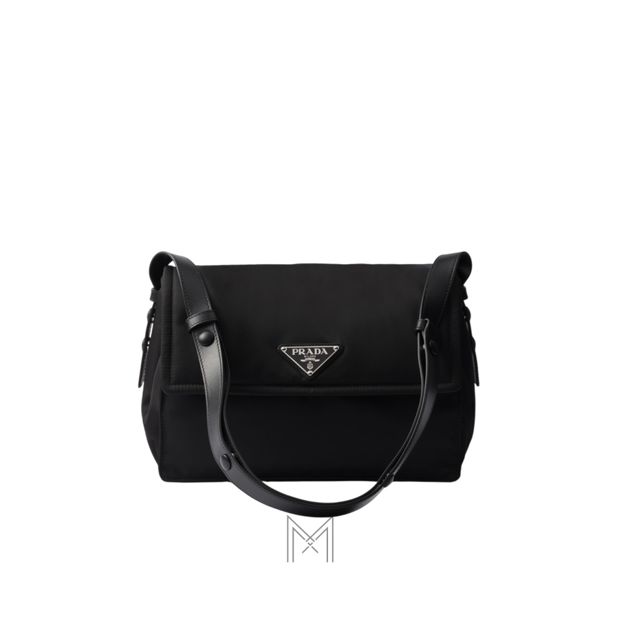 Túi Prada Traveller Medium Padded đeo chéo màu đen chính hãng MHTP137 2026 Túi Prada Traveller Medium Padded đeo chéo màu đen chính hãng MHTP137 2026