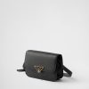 Túi xách đeo chéo Prada authentic màu đen da hạt MHTP239 2026 Túi xách đeo chéo Prada authentic màu đen da hạt MHTP239 2026