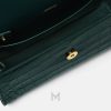 Túi xách Versace La Medusa màu xanh hoạ tiết vân da cá sấu MTV170 2026