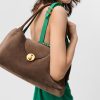 Túi xách Versace Vivian East-West da lộn màu nâu chính hãng MTV182 2026