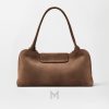 Túi xách Versace Vivian East-West da lộn màu nâu chính hãng MTV182 2026