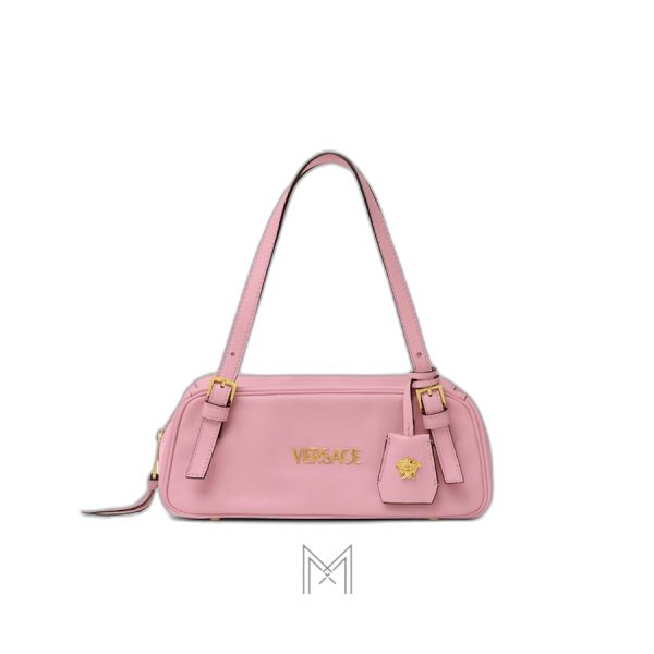 Túi xách Versace Bowling Tag Nappa màu hồng chính hãng MTV041