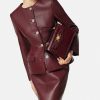 Túi xách da Versace Medusa 95 màu đỏ hoạ tiết vân da cá sấu MTV167 2026