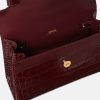 Túi xách da Versace Medusa 95 màu đỏ hoạ tiết vân da cá sấu MTV167 2026