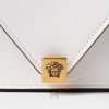 Túi đeo chéo mini Versace màu trắng da bê chính hãng MTV025 2026
