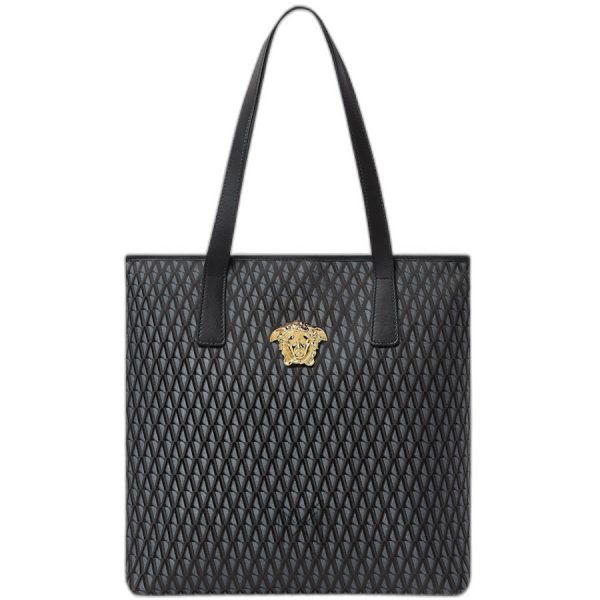 Túi xách Versace La Medusa V Jacquard màu đen hoạ tiết MTV001