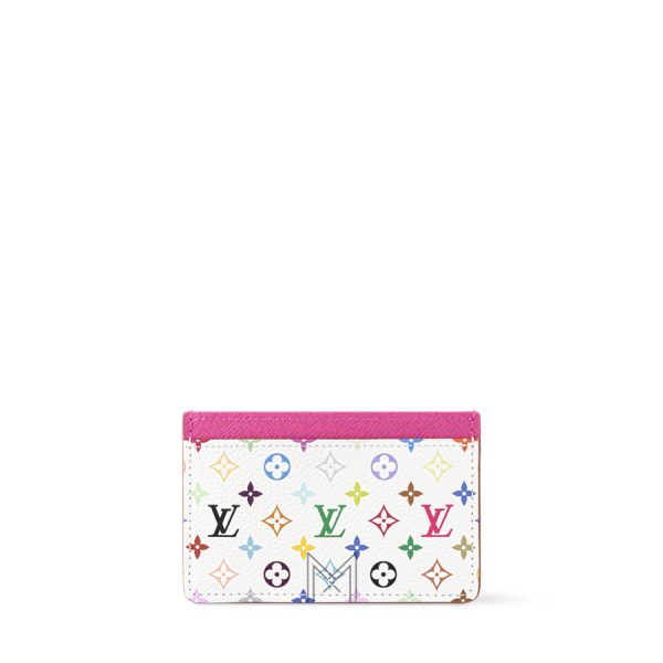 Ví Đựng Thẻ LV x TM Trắng Monogram Multicolor Chính Hãng VLV011