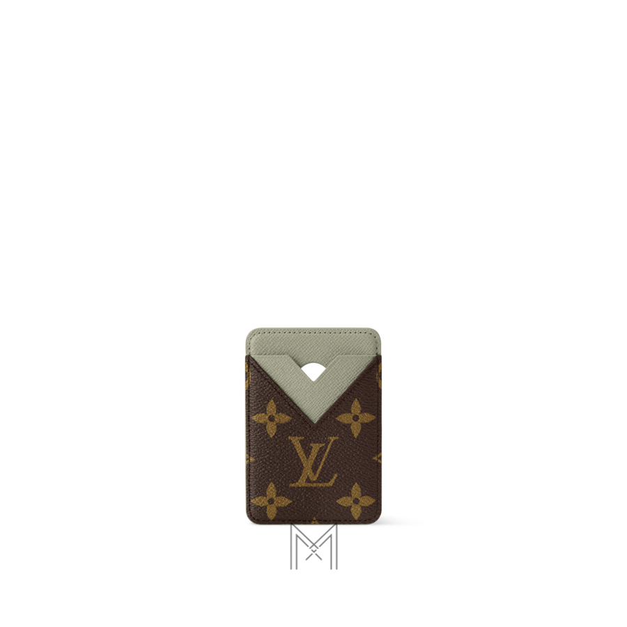 Ví Đựng Thẻ LV Magnetic Nâu Monogram Vert Asnieres Canvas Chính Hãng VLV015 2026 Ví Đựng Thẻ LV Magnetic Nâu Monogram Vert Asnieres Canvas Chính Hãng VLV015 2026
