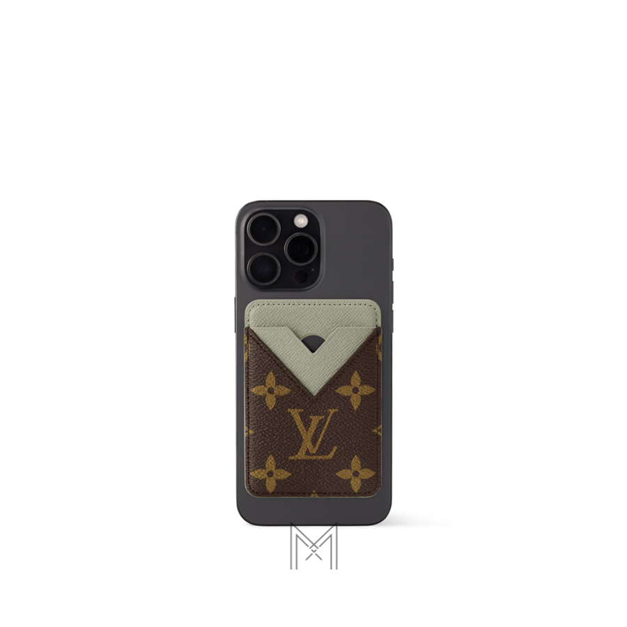 Ví Đựng Thẻ LV Magnetic Nâu Monogram Vert Asnieres Canvas Chính Hãng VLV015 2026 Ví Đựng Thẻ LV Magnetic Nâu Monogram Vert Asnieres Canvas Chính Hãng VLV015 2026