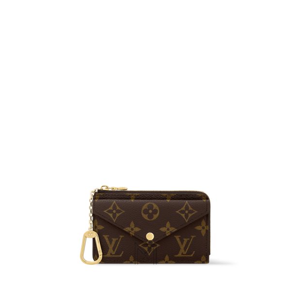 Ví Đựng Thẻ LV Recto Verso Nâu Monogram Canvas Chính Hãng VLV079