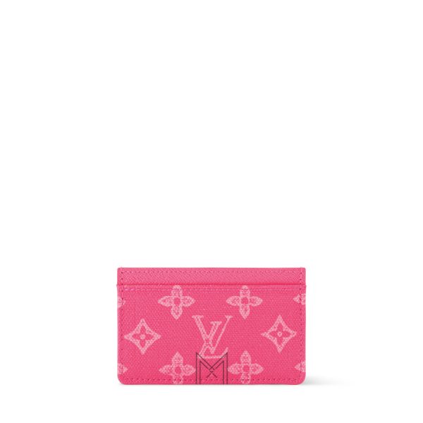 Ví Đựng Thẻ LV Rose Ruban Hồng Monogram Chính Hãng VLV009