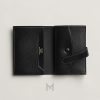 Ví đựng thẻ Hermes Bearn màu đen khoá vàng authentic MVH19 2026 Ví đựng thẻ Hermes Bearn màu đen khoá vàng authentic MVH19 2026
