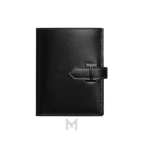 Ví da dài Hermes Bearn màu đen chính hãng MVH49